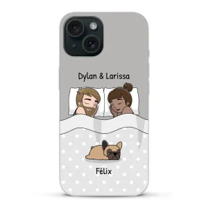Câlins avec nos amis à poils - Coque de téléphone personnalisée