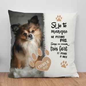 Si je te manque - Coussin personnalisé