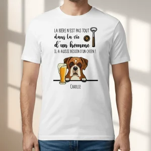 Bière et Wouaf - T-Shirt personnalisé