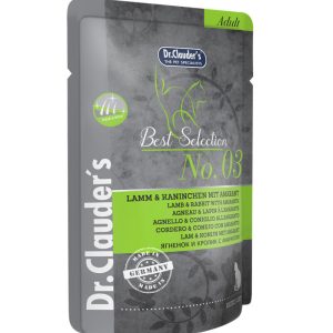 Best Selection Sachets chat DR Clauders – 03 – Agneau & Lapin