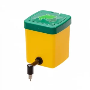 Abreuvoir à pipette pour lapins, avec couvercle articulé, 0.5l